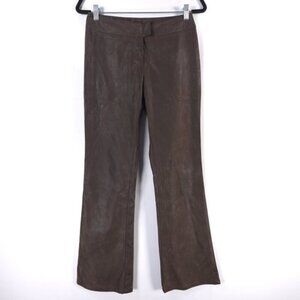 UNITED COLORS OF BENETTON ITALY🇮🇹MADE Faux Leather Flare Bootcut Pants Size 40